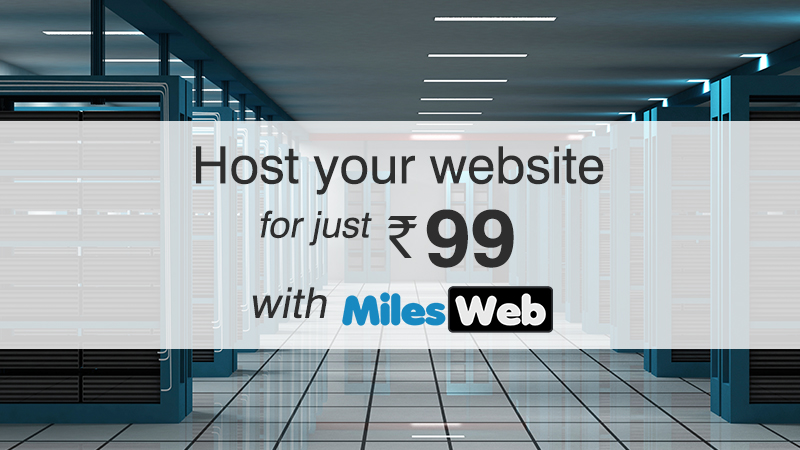 Host your website for just Rs99